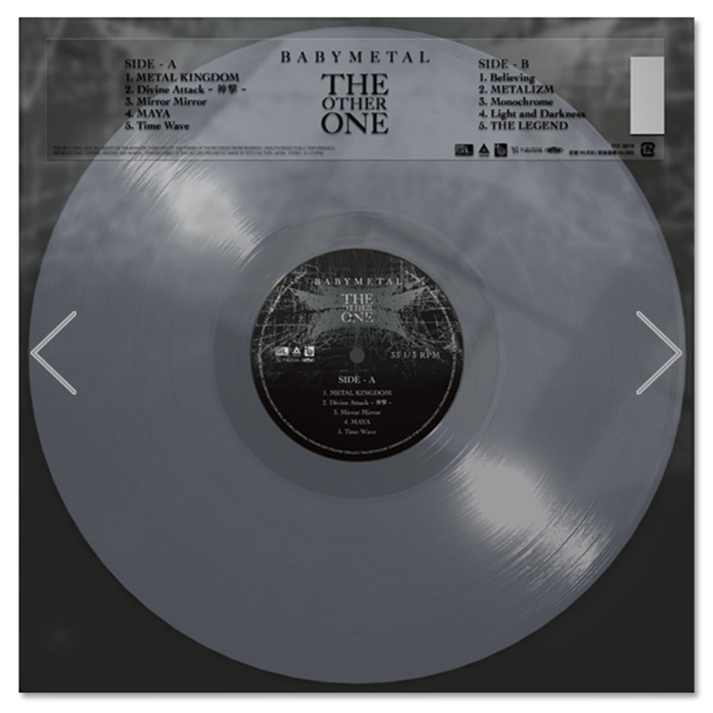 BABYMETAL The Other One Clear Vinyl (Asmart version) Japan
